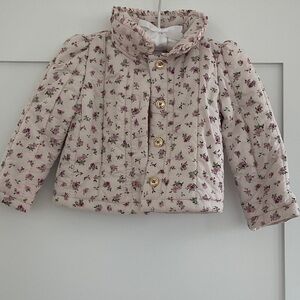 Gymboree Pink Floral Quilted Puffer Jacket